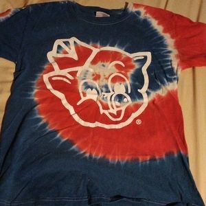 Tie-dye tshirt with Piggly wiggly logo